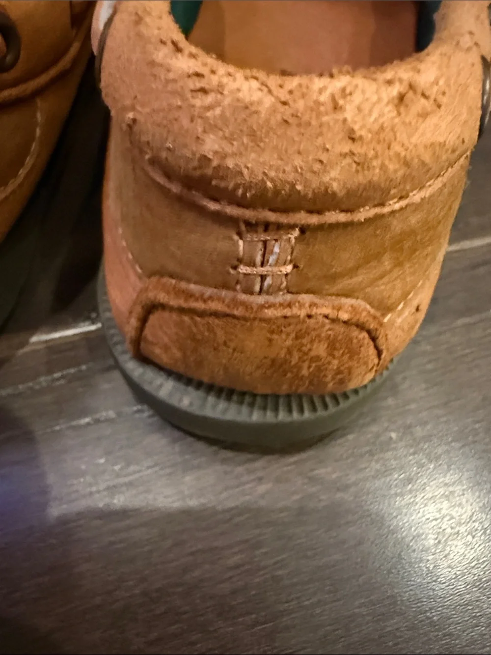 L.L. Bean Men's Tan Leather Boat Shoes - Made in USA - Rare